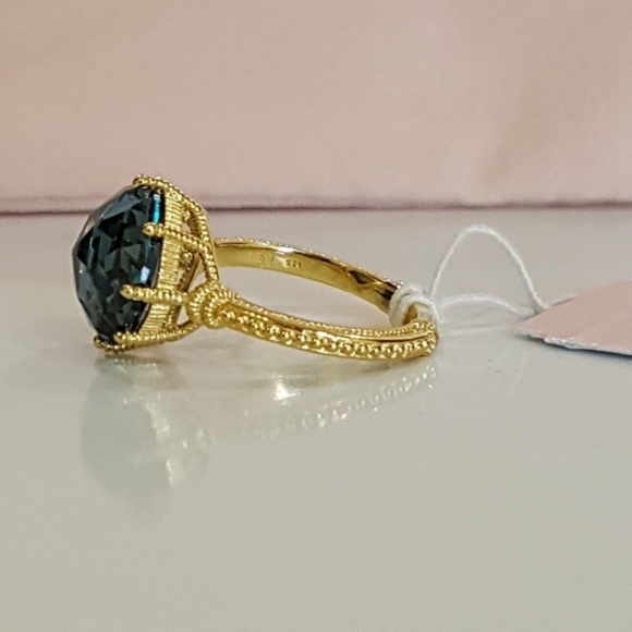 Judith Ripka 14k Vermil London Blue Spinel Ring - Picture 2 of 8